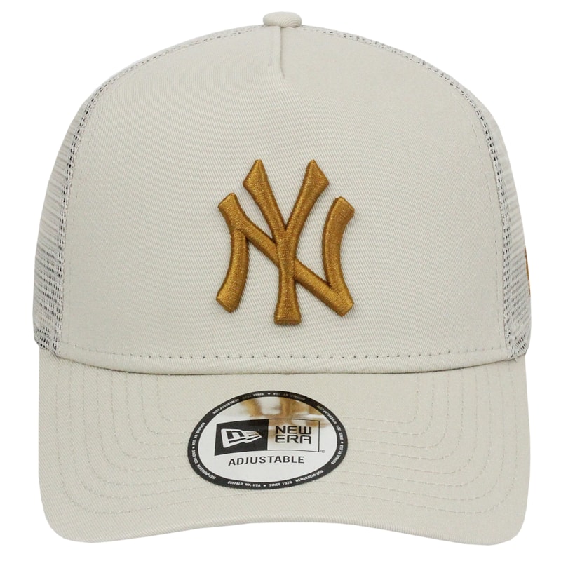 Boné New Era League Essential E-Frame New York Yankees Beige