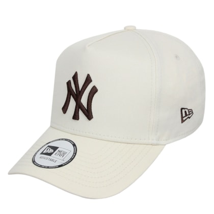 Boné New Era League Essential E-Frame New York Yankees Off White