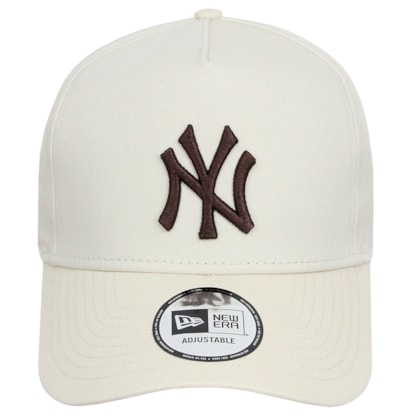 Boné New Era League Essential E-Frame New York Yankees Off White
