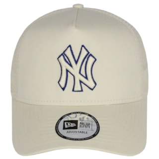 Boné New Era Outline New York Yankees Off White Importado