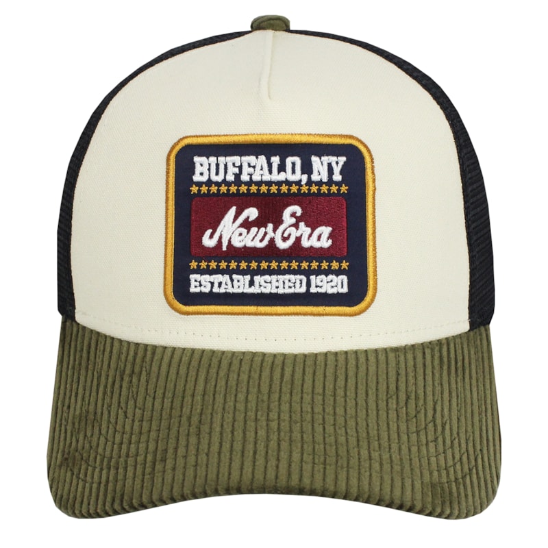 Boné New Era Patch Cord EF Trucker Beige Navy