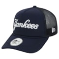 Boné New Era Script Trucker New York Yankees Navy
