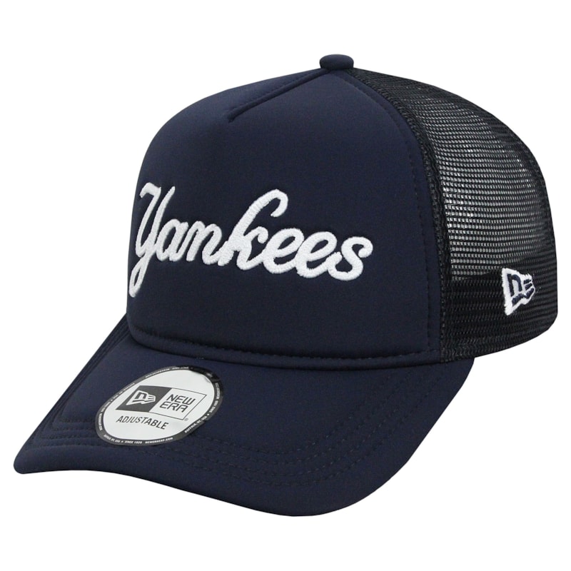 Boné New Era Script Trucker New York Yankees Navy