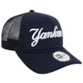 Boné New Era Script Trucker New York Yankees Navy
