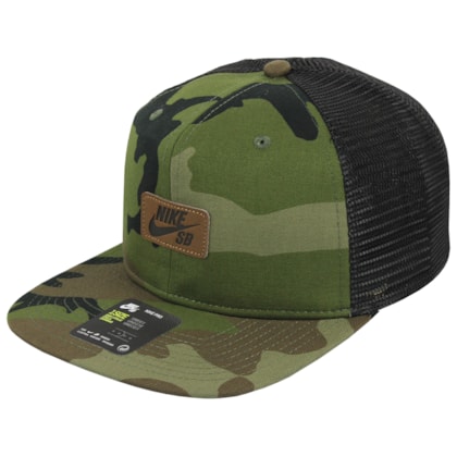 Boné Nike SB Pro Trucker Camo Green Black Boné Nike SB Pro Trucker Camo Green Black