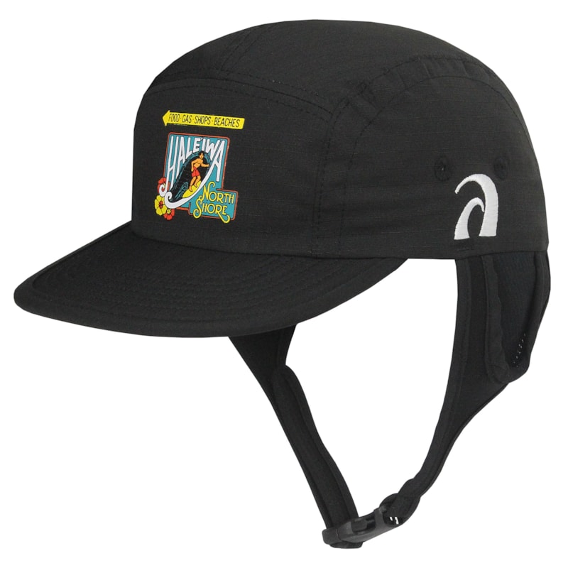 Boné Para Surf Haleiwa Surf Alive Black
