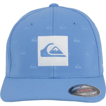 Boné Quiksilver Allover Quik Logo Flexfit Azul Importado