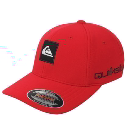 Boné Quiksilver Emb Square Letreiro Red Boné Quiksilver Emb Square Letreiro Red