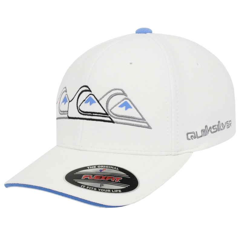 Boné Quiksilver Emb Three Logo Branco