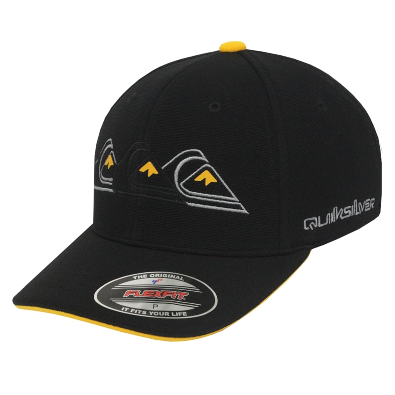 Boné Quiksilver Emb Three Logo Preto