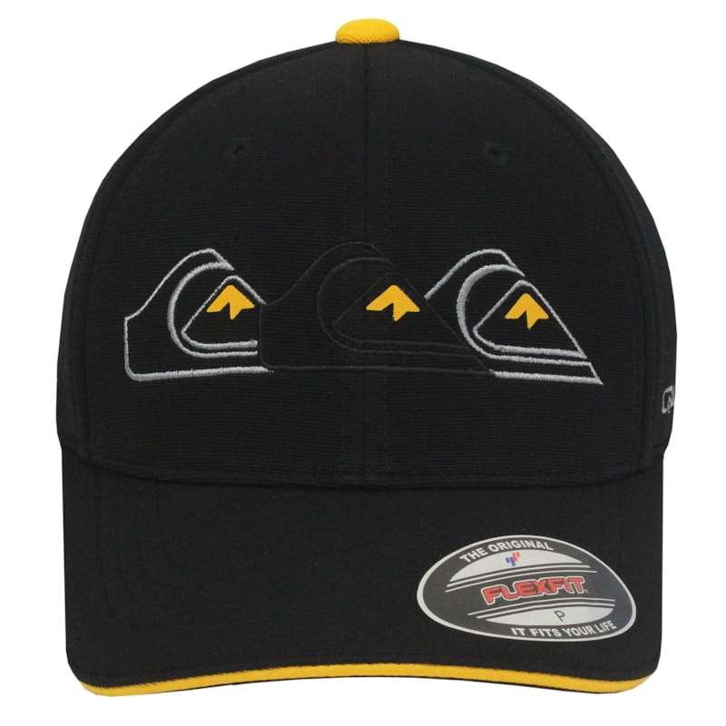 Boné Quiksilver Emb Three Logo Preto