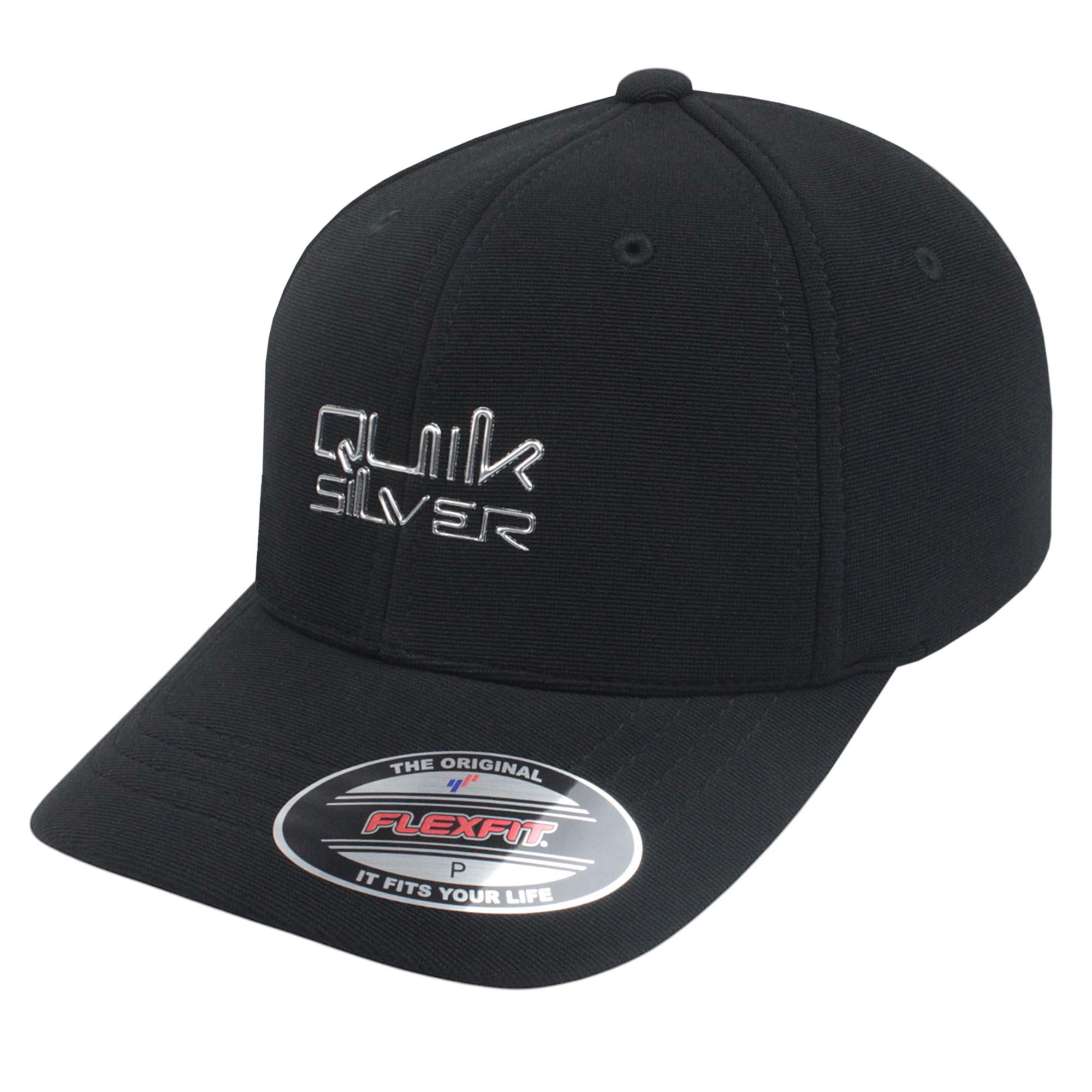 Boné Quiksilver Decades Type Preto Com Vermelho na