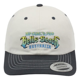 Boné Rip Curl Bells Beach Pro Washed Black Bone Importado