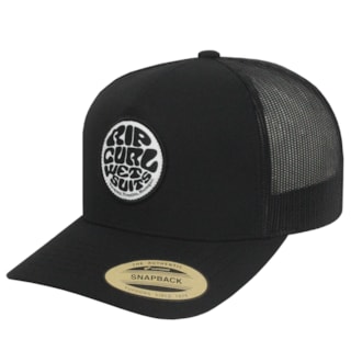 Boné Rip Curl Wetsuit Icon Trucker Black Importado