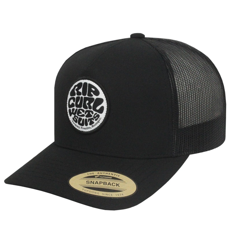 Boné Rip Curl Wetsuit Icon Trucker Black Importado