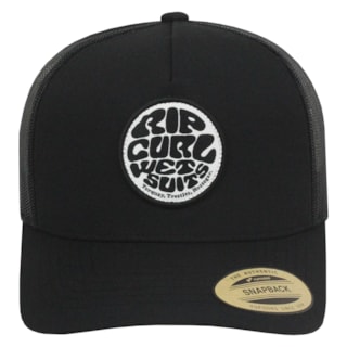 Boné Rip Curl Wetsuit Icon Trucker Black Importado