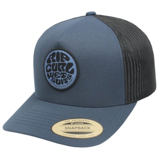 Boné Rip Curl Wetsuit Icon Trucker Black Navy Importado