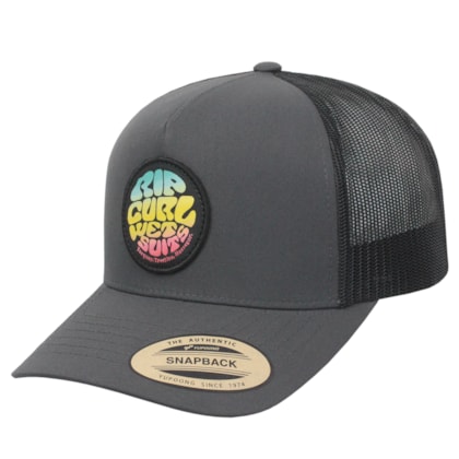 Boné Rip Curl Wetsuit Icon Trucker Washed Black