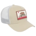 Boné Surf Alive Trucker California Republic Patch Bege