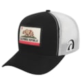 Boné Surf Alive Trucker California Republic Patch Preto