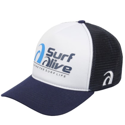 Boné Trucker Surf Alive Azul Marinho Boné Trucker Surf Alive Azul Marinho