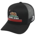 Boné Trucker Surf Alive California Republic Preto