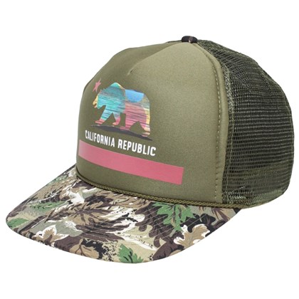Boné Trucker Surf Alive California Republic Verde Boné Trucker Surf Alive California Republic Verde