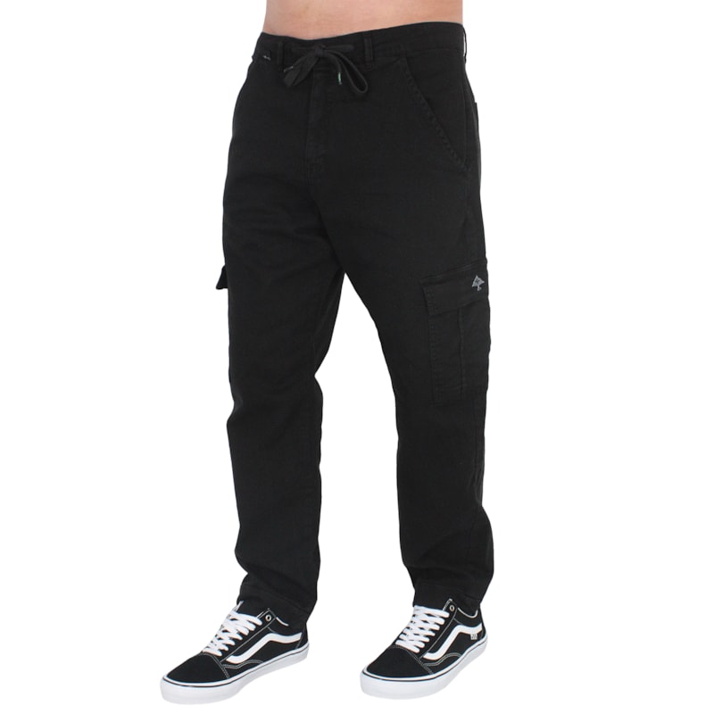 Calça Cargo LRG Twill Tress Preta