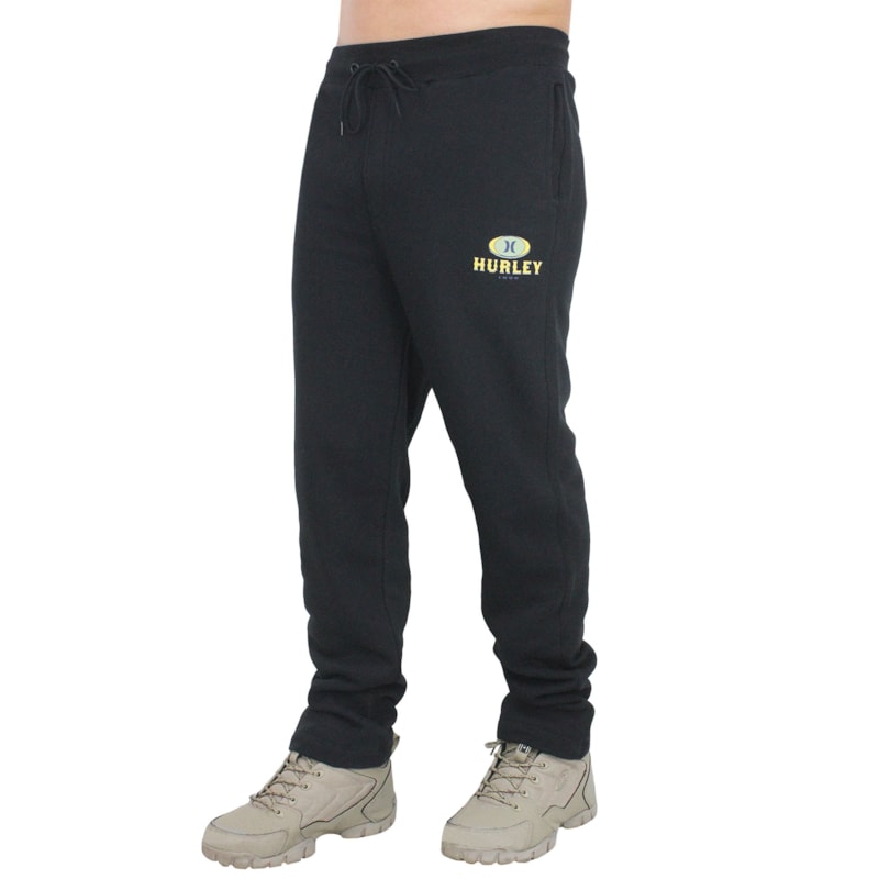Calça de Moletom Hurley Retro Waves Preta