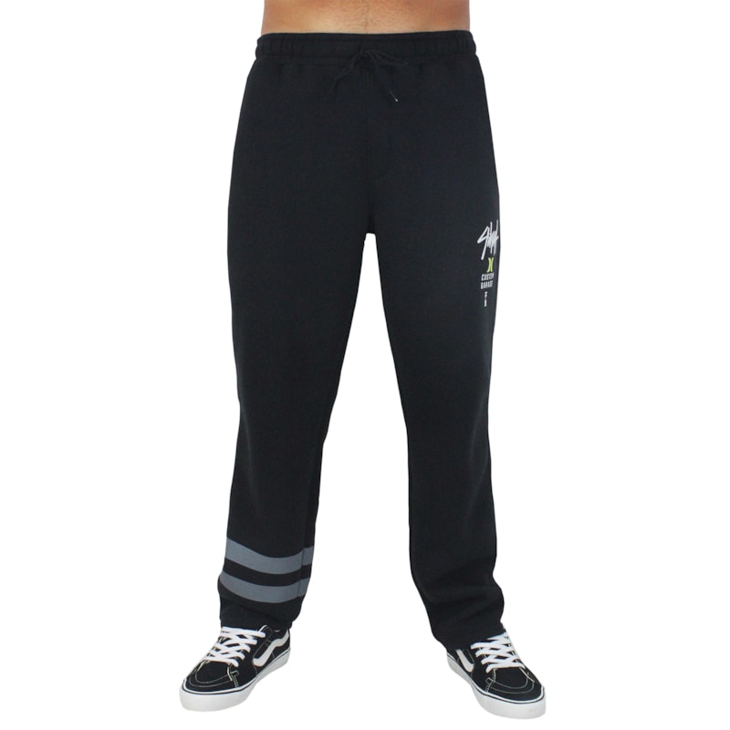 Calça de Moletom Hurley x Shibuya Signature Block Party Black