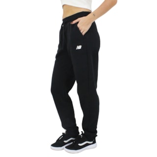 Calça de Moletom New Balance Essentials Basic Black