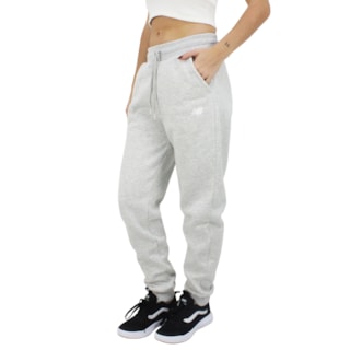 Calça de Moletom New Balance Essentials Heather Gray
