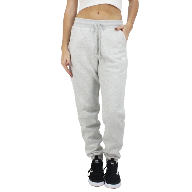 Calça de Moletom New Balance Essentials Heather Gray