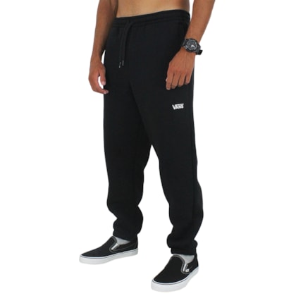Calça de Moletom Vans Core Basic Flee Black Calça de Moletom Vans Core Basic Flee Black
