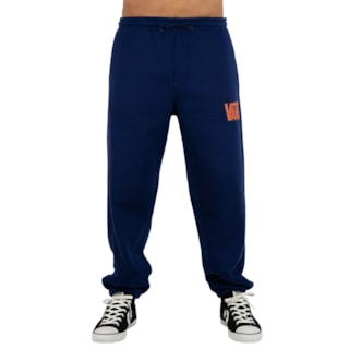 Calça de Moletom Vans Stretch Logo Deep Indigo