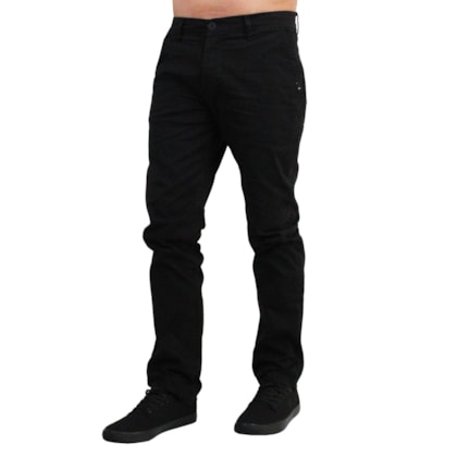 Calça Quiksilver Chino Everyday Black Calça Quiksilver Chino Everyday Black