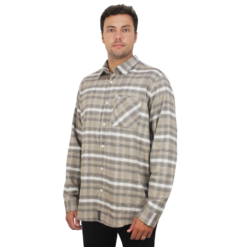 Camisa Quiksilver Calling Marrom