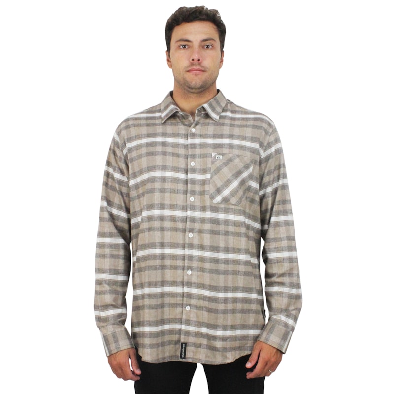 Camisa Quiksilver Calling Marrom