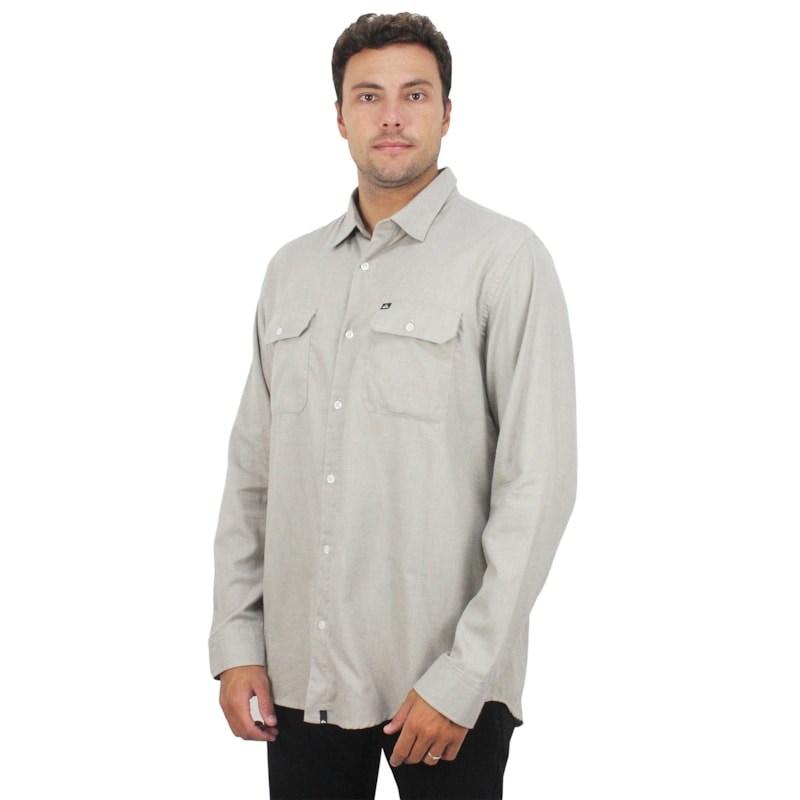 Camisa Quiksilver Lyall Areia