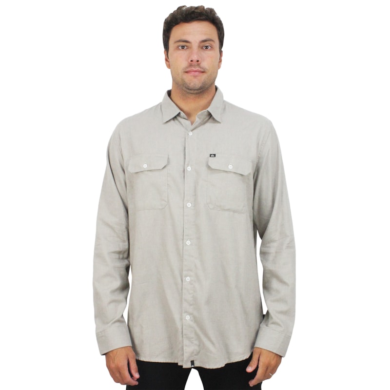 Camisa Quiksilver Lyall Areia