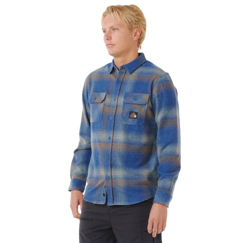 Camisa Rip Curl Search Wool Light Navy Importada