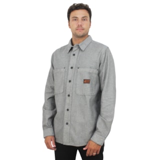 Camisa Volcom Levelstone Workwear Antique Black Importada