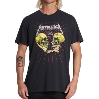 Camiseta Billabong AI Metallica Black Camiseta Billabong AI Metallica Black