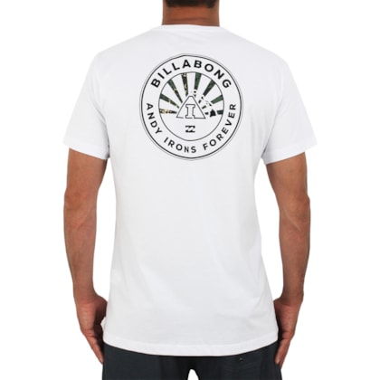 Camiseta Billabong Andy Irons Forever Branca Camiseta Billabong Andy Irons Forever Branca