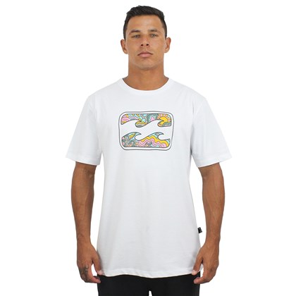 Camiseta Billabong Crayon Wave II White