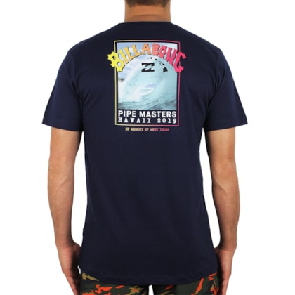 Camiseta Billabong Pipe Masters Azul Marinho Camiseta Billabong Pipe Masters Azul Marinho