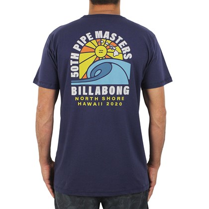 Camiseta Billabong Pipe Masters Wave Azul Marinho