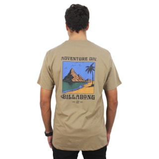 Camiseta Billabong Post Cards I Brown