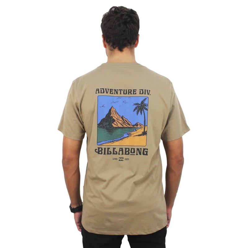 Camiseta Billabong Post Cards I Brown