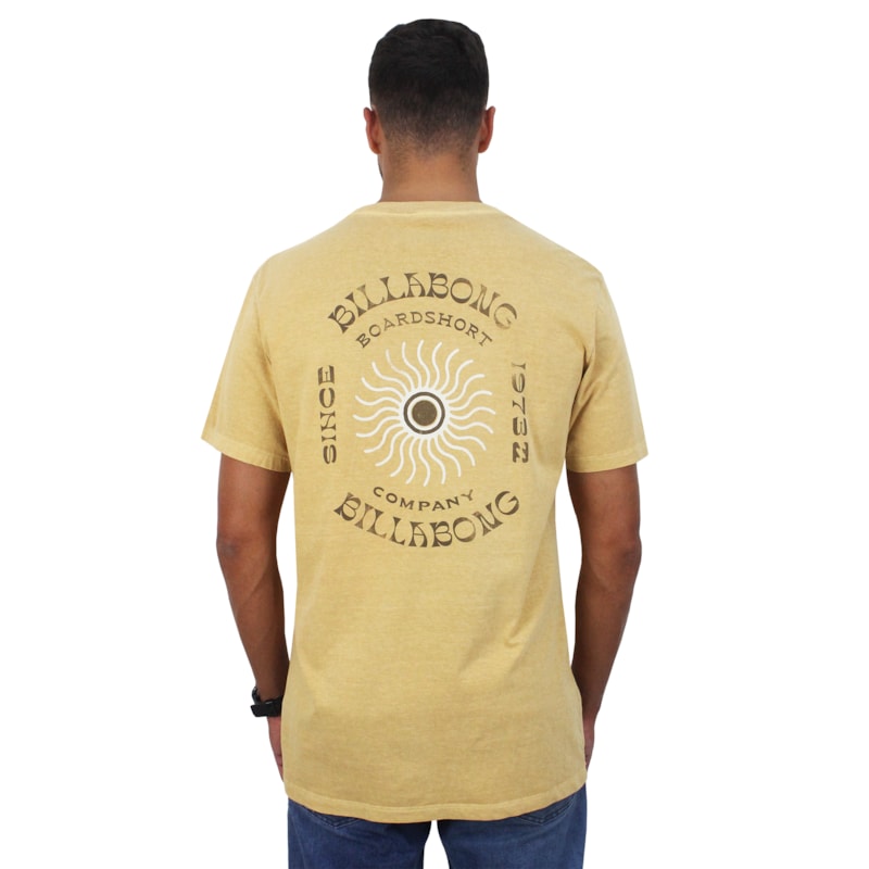 Camiseta Billabong Single Fin Mustard